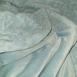 Berkshire Blanket Classic Plush Solid Throw Light Blue 47x70"100% Polyester
